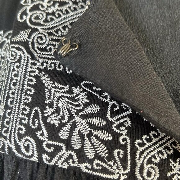 Adriana Pappell Sleeveless Embroidered 1X Tank Top Witchy Goth Fairy Boho Rodeo - Picture 4 of 8